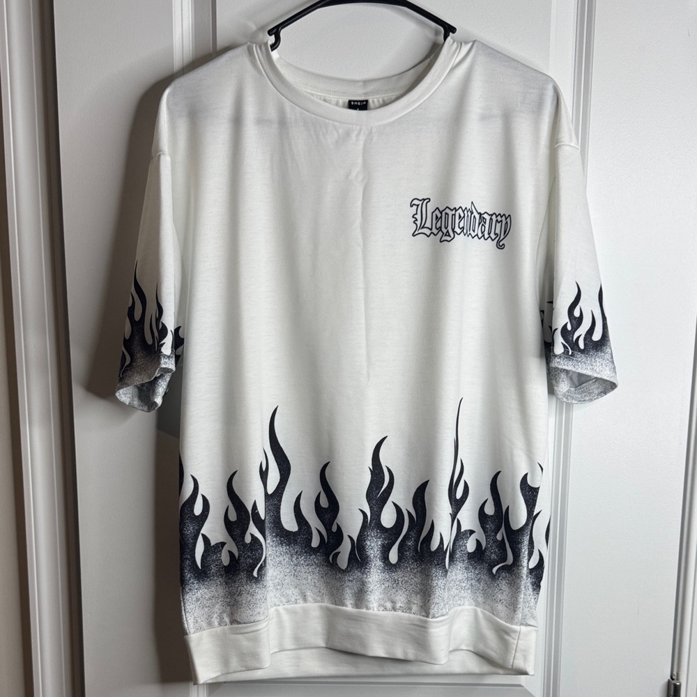 SHEIN White Garment with Black Label